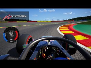 Assetto Corsa F2 2020 Tsunoda Onboard Spa-Francorchamps