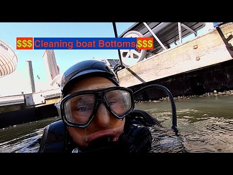 How I make Money Underwater!! Beautiful Bottoms Boat Cleaning