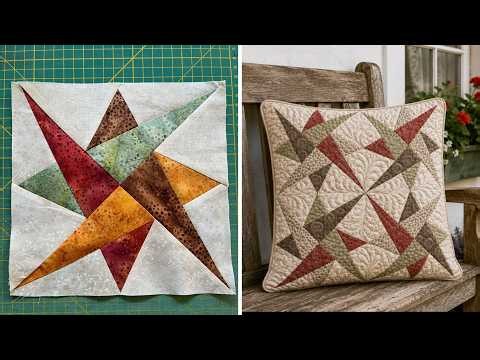 New Origami Star Pattern ✂️ No Curves, Just Easy Straight-Line Sewing