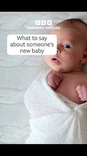 A friend has a new baby! What can you say? Here are a few useful expressions you can use to describe the new arrival. #learnenglish #englishphrases #speakingenglish #waystosay #baby #newbaby #bbclearningenglish #learnenglishontiktok
