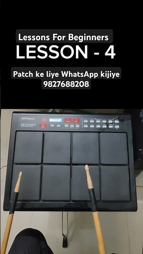 Learn One Beat In One Minute On Octapad |Lesson - 4 #octapad understand How To play Octapad