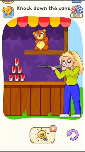 dop:5 knock down the cans (draw One part) #short #viral. video #gameplay #gaming #dop:5