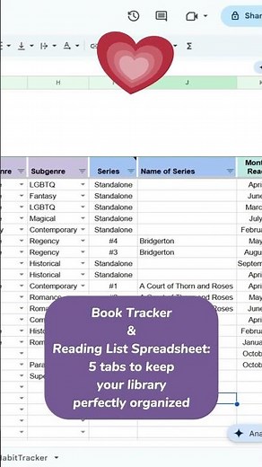 Reading Goals Made Simple | Track Every Book in One Spreadsheet