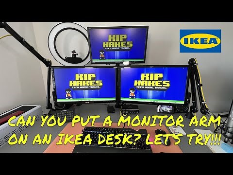 Can you put a Monitor Arm on an IKEA Desk? Let's give it a go!