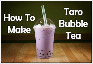 How to make Taro Bubble Tea Smoothie Recipe