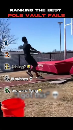 Ranking The BEST Pole Vault Fails! #shorts #funnyshorts #mems #funny