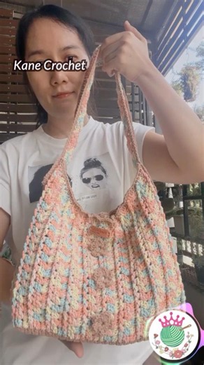 Crochet Bag 🌺 Crochet Shoulder Bag B302 #crochetbag #crochet