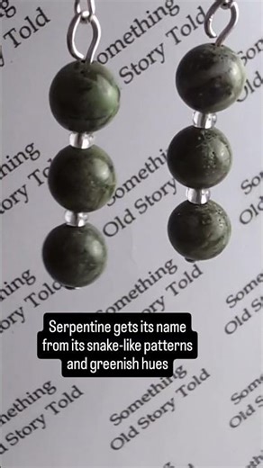 Serpentine gets its name from its snake-like patterns and greenish hues