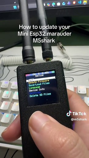 How update mini esp32 marauder #m5shark #flipperzero #esp32marauder | esp32