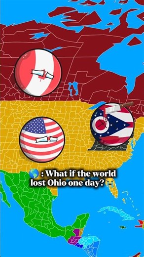 What happened If Ohio Disappears😱💀 #countryballs #geography #humor #viralshorts #shorts