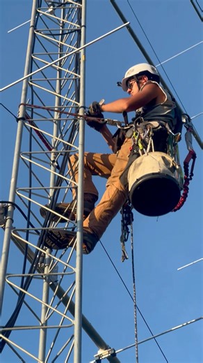 9.8K views · 245 reactions | It’s wire-up time for this mega station in Maine! ⚡️ Our team is in full action mode—running lines, making connections, and bringing all the pieces together for one powerhouse build. Every cable and every detail is part of crafting a station built to perform at the highest level. The countdown to going live is on!#HamRadio #ContestStation #TowerWork #MegaStation #Maine | Ham Radio 24-7 | Facebook