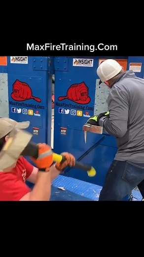 Forcible Entry Training Time #maxfiretraining #burnandlearn #maxfirebox #firefighter #foryoupage #foryourpage #fup #fyp #foru #foryou
