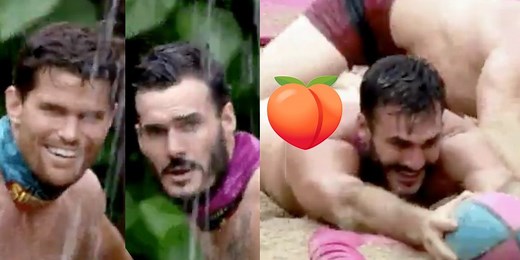 Slip & slide: 'Aussie Survivor' star's wardrobe malfunction exposes all down under