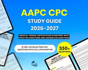 AAPC CPC Study Guide 2026-2027 - Medical Coding Certification Exam Prep With Practice Questions and Answer Explanations - Etsy