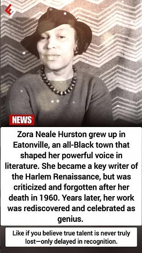 She Died in Poverty… Now She’s One of America’s Greatest Writers | Zora Neale Hurston Story📄#shorts
