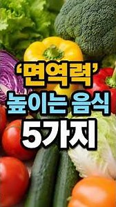 면역력 높이는 음식 5가지