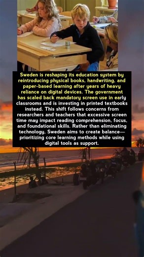 “Sweden Brings Back Books and Handwriting in Schools”