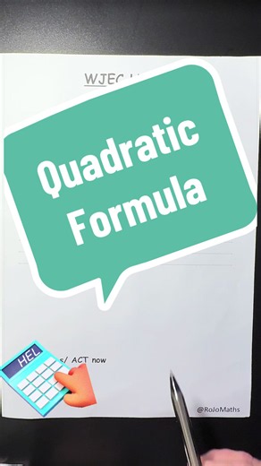 Quadratic formula - higher tier maths #algebra #Quadratic #quadraticformula #GradeA #GCSEmaths