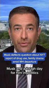 Musk deflects question about NYT report of drug use, family drama amid WH departure