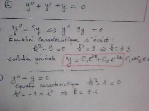 équation différentielle ( 2nd ordre ) - 2