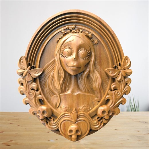 Corpse Bride Cnc Router Files - Bas Relief STL File for CNC Wood Carving - Etsy Canada