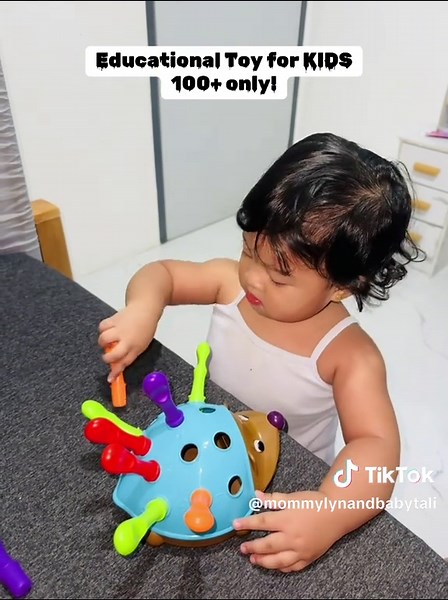 Spike the fine motor hedgehog by Ms. Rachel😇 #educationaltoy #kids #toddler #fyp #momsoftiktok