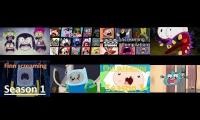 Mix of 8 videos from youtube : cartoon network screaming part 1