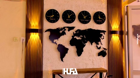 Metal World Map Wall Art – 3D Textured Black Steel World Map 27.5” x 55.1” – Modern Industrial Wall Decor for Living Room, Office, Bedroom – Magnetic Travel Map with Easy Mounting Template