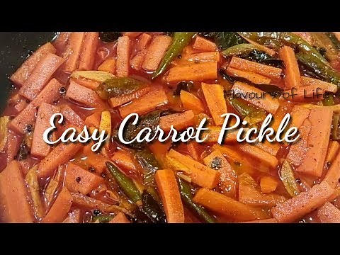 EASY CARROT PICKLE/ Homemade Carrot Pickle