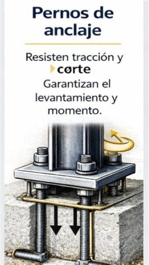 ¿Cómo trabaja realmente el anclaje de una columna metálica? | Ingenieriaymas.com