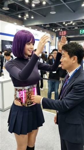 Exploringthe Newest Girlfriend Robot: A Surprising Expo Experience! 🤖✨ #innovation #expo2025 #robot