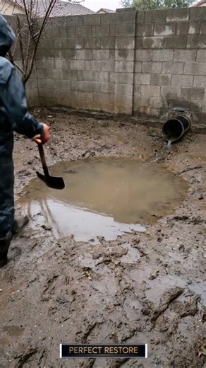 Fix waterlogging in backyard (rain garden hack