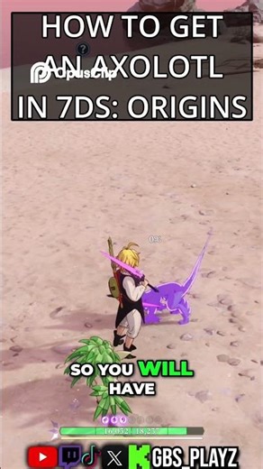 SECRET PET! 🦎 How to find the Axolotl in 7DS: Origin