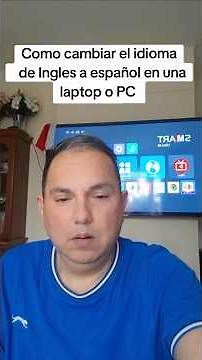 How to change the language from English to Spanish on a laptop