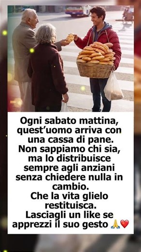 Ogni sabato mattina, quest’uomo arriva con una cas