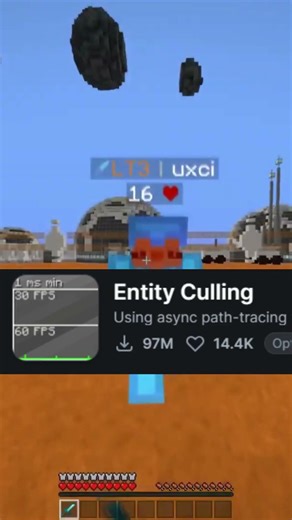 Best FPS Boost mods for 1.21.11 #minecraft #gaming #minecraftgameplay #shorts #minecraftindia