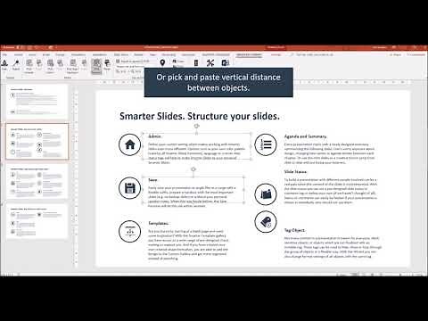 Copy distance between objects in PowerPoint with Smarter Slides