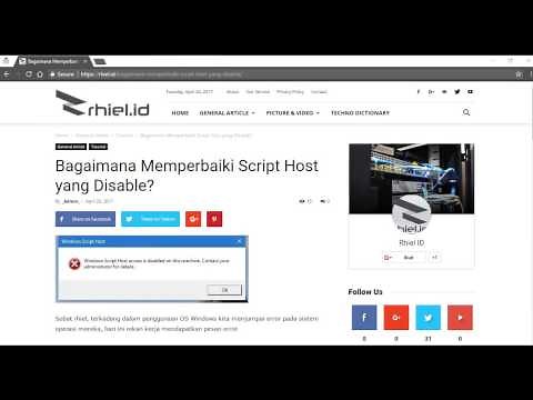 How to Fix Windows Script Host access is disable