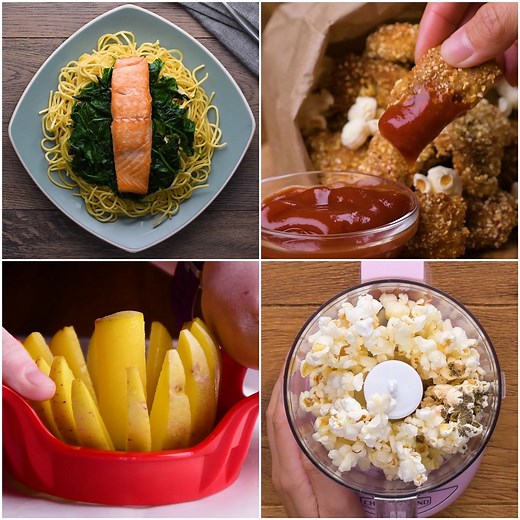 32M views · 270K reactions | Dinner in a dash! 4 quick and easy meals...