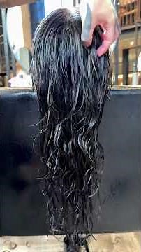 prepping and diffusing curly shag haircut #althair