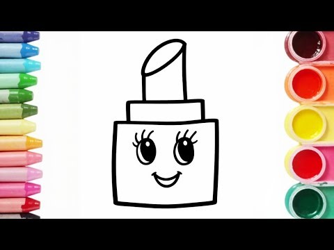 How to Draw a Lipstick | Easy Step by Step Drawing Tutorial