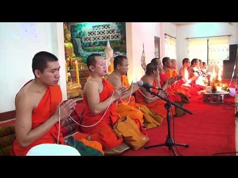 Traditional Buddhist Chanting at Wat Phanman, Vientiane, Laos