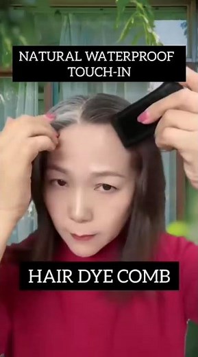 This Viral Hair Dye Comb Really Works 😳 Before & After Results Grey Hair Black in Just 1 Second!
