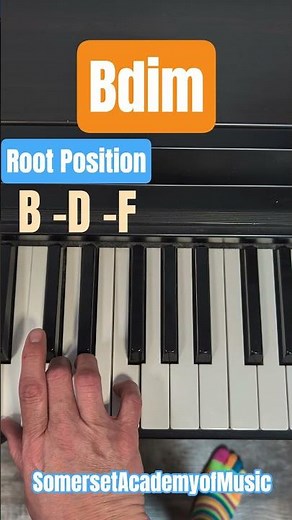 B Diminished Chord Piano Inversions #pianotutorial #pianochords