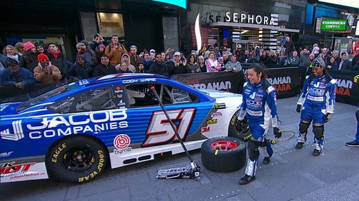 History-making NASCAR pit crew Brehanna Daniels and Breanna O'Leary