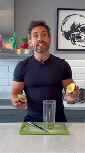 James White | Online Coach | He is how to make a healthy avocado chocolate mousse. | Instagram