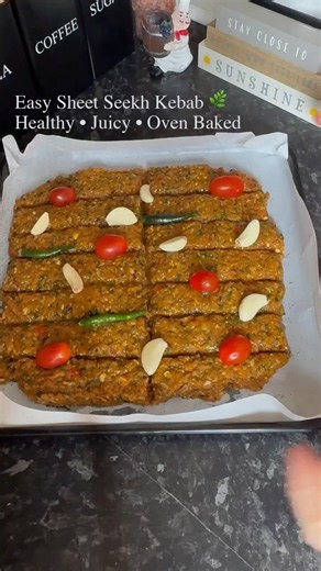 Easy Sheet Seekh Kebab | Juicy Oven Baked Kebab Recipe 🔥 #easyrecipes #viralrecipe