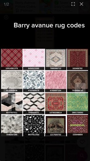 #barryavanue#rug#code#house#liveingroom# | berry avenue