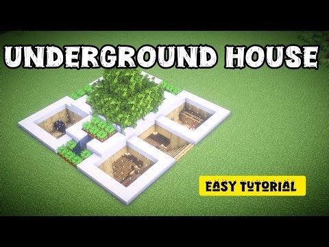 Minecraft Underground House Build Tutorial (Easy & Modern)