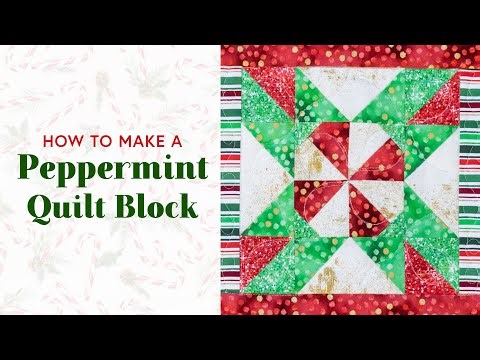 How to Make a Peppermint Quilt Block | a Shabby Fabrics Tutorial